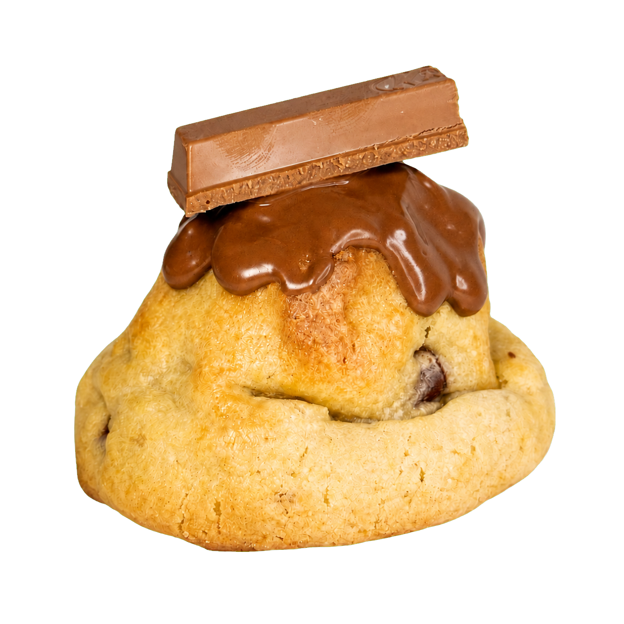 Cookie KitKat da Cookies com Amor com chocolate e pedaço de KitKat